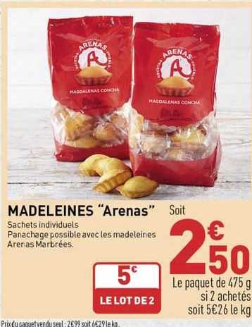 Madeleines "arenas"