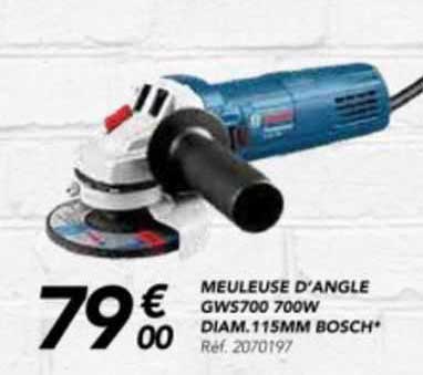 meuleuse d'angle gws700 700w diam. 115 mm bosch