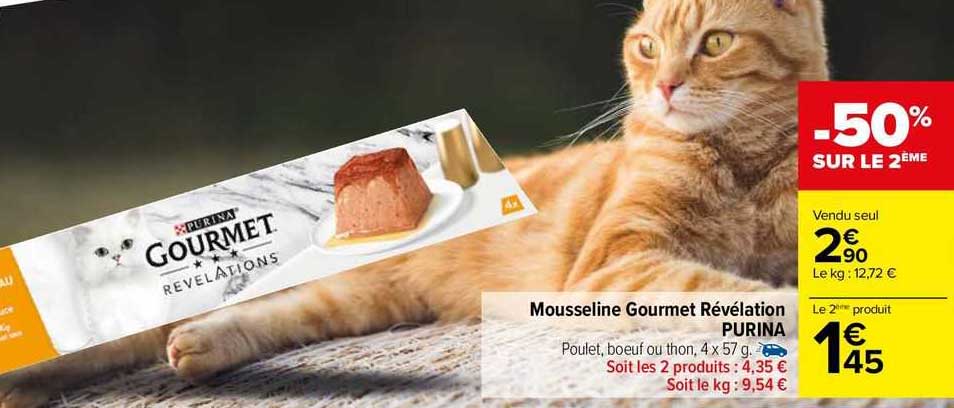 Mousseline Gourmet Révélation Purina