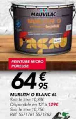 Murlith O Blanc 6 L Mauvilac