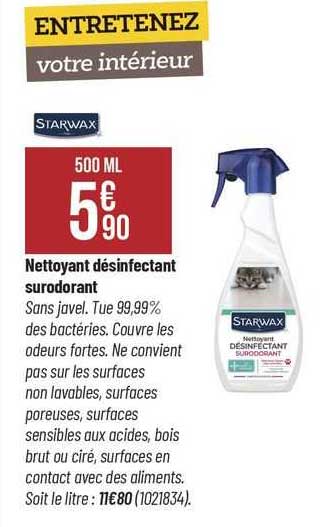 Nettoyant Désinfectant Surodorant Starwax