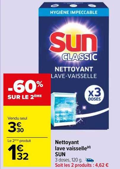 nettoyant lave vaisselle sun