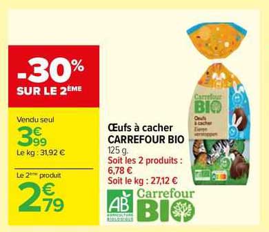 œufs à cacher carrefour bio