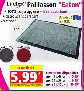 paillasson "eaton" lifetex