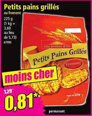 Petit Pains Grillés