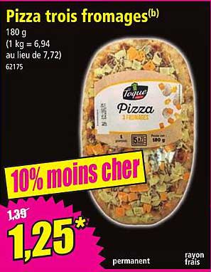 pizza trois fromages