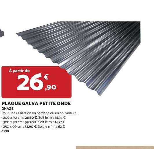 plaque galva petite onde