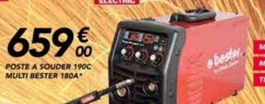 poste à souder 190c multi bester 180a