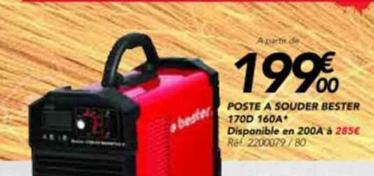poste à souder bester 170d 160 a