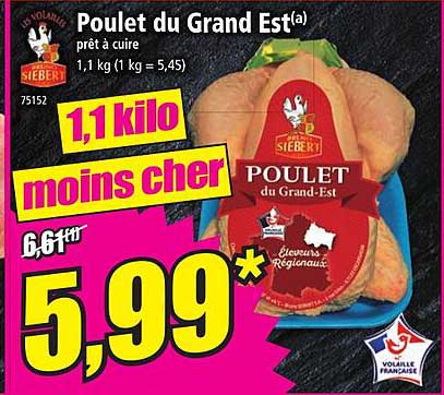 poulet du grand est prêt à cuire