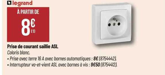 prise de courant saillie asl legrand