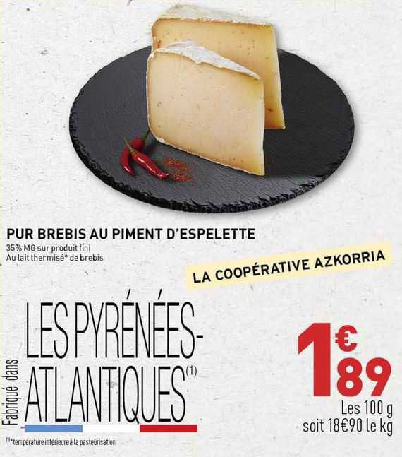 pur brebis au piment d'espelette