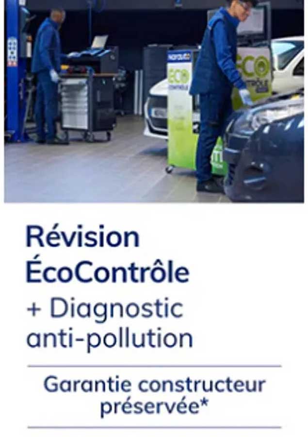 révision écoContrôle + diagnostic anti-pollution