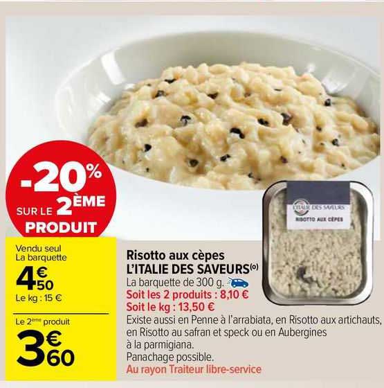 risotto aux cèpes l'italie des saveurs