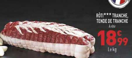 rôti*** tranche, tende de tranche