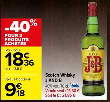 scotch whisky j and b