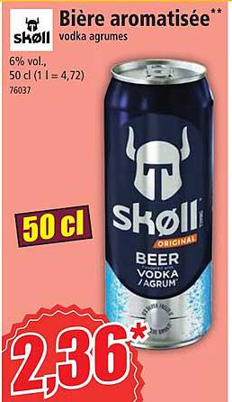 skoll bière aromatisée