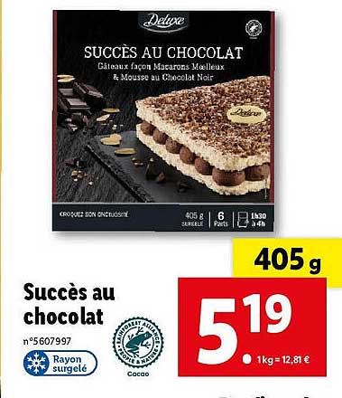succés au chocolat