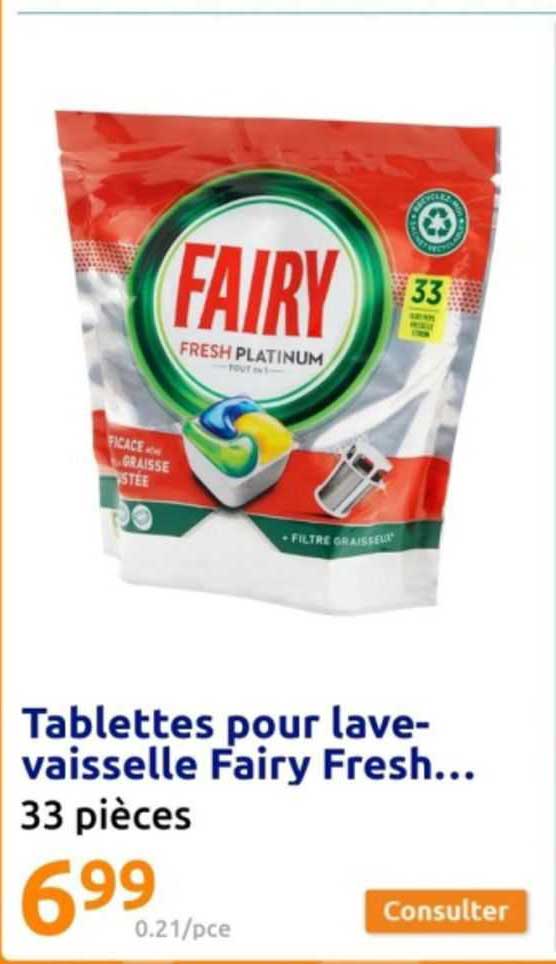 tablettes pour lavevaisselle fairy fresh...