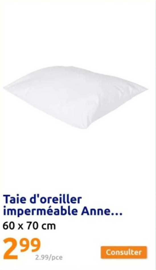 taie d'oreiller imperméable anne...