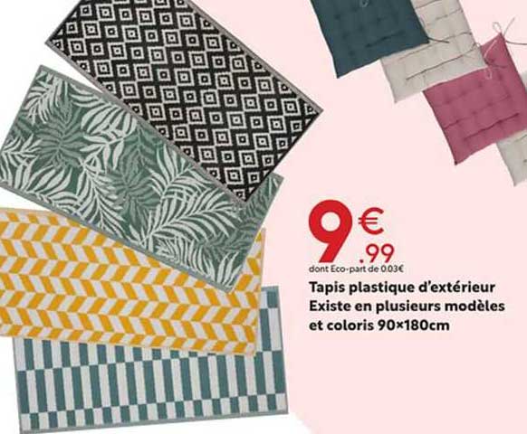 tapis plastique d'extérieur