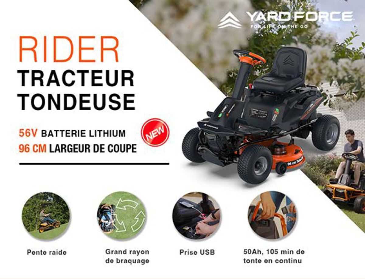 tracteur tondeuse rider