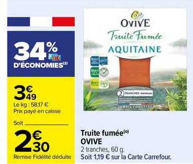 Truite Fumée Ovive