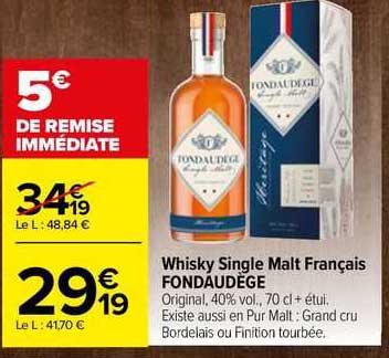 whisky single malt français fondaudège