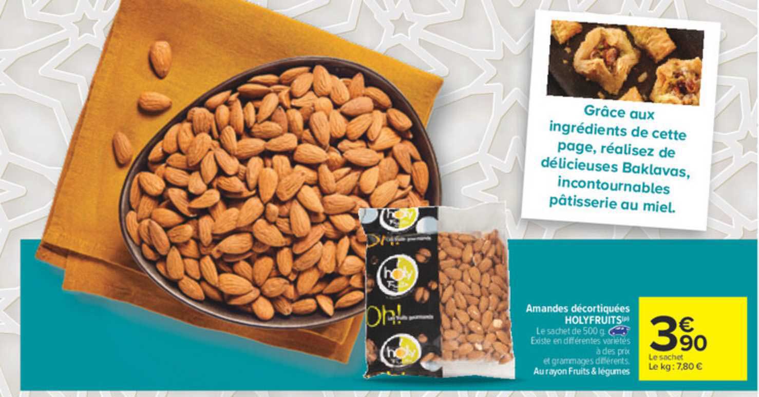 Amandes Décortiquées Holyfruits