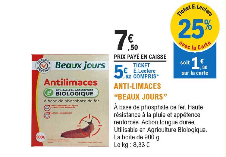 Anti-limaces "beaux Jours"