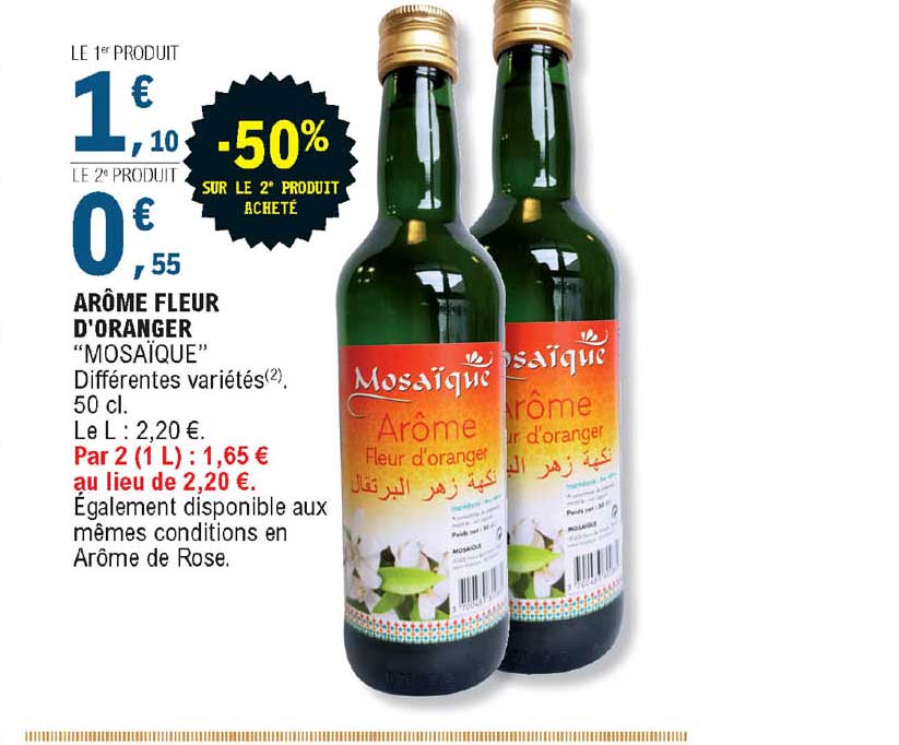 arôme fleur d'oranger "mosaïque"