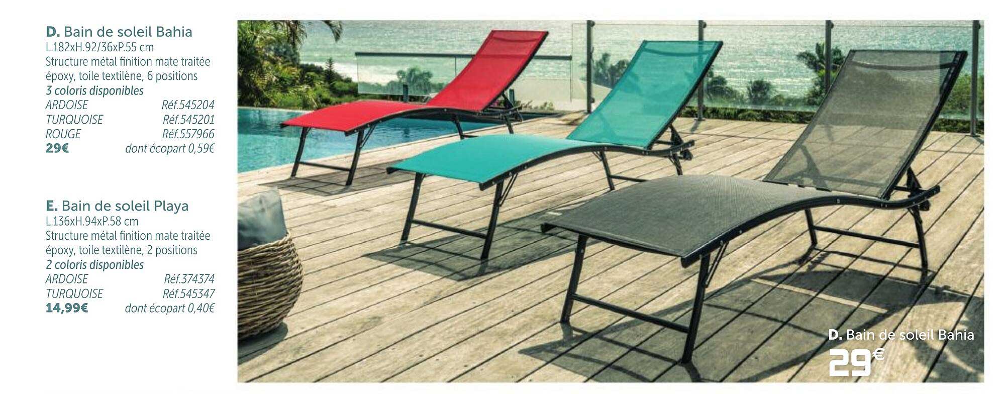 Bain De Soleil Bahia, Bain De Soleil Playa