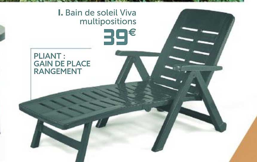 bain de soleil viva multipositions