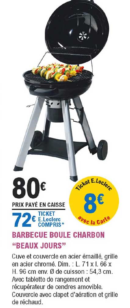 barbecue boule charbon "beaux jours"