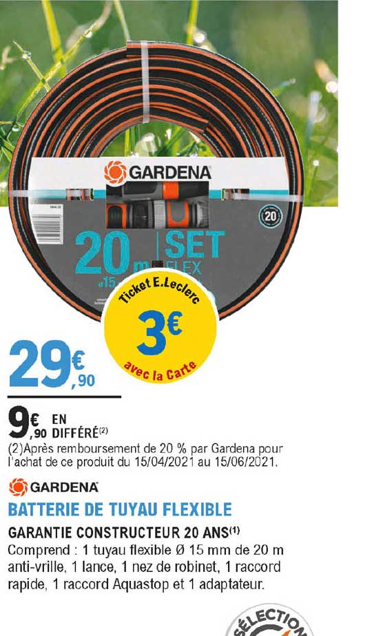 Batterie De Tuyau Flexible Gardena