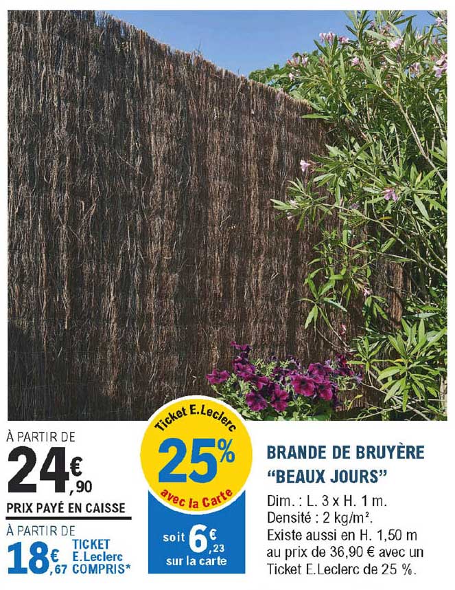 brande de bruyère "beaux jours"