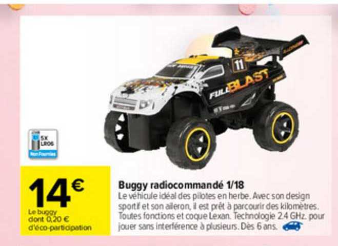 buggy radiocommandé 1-18