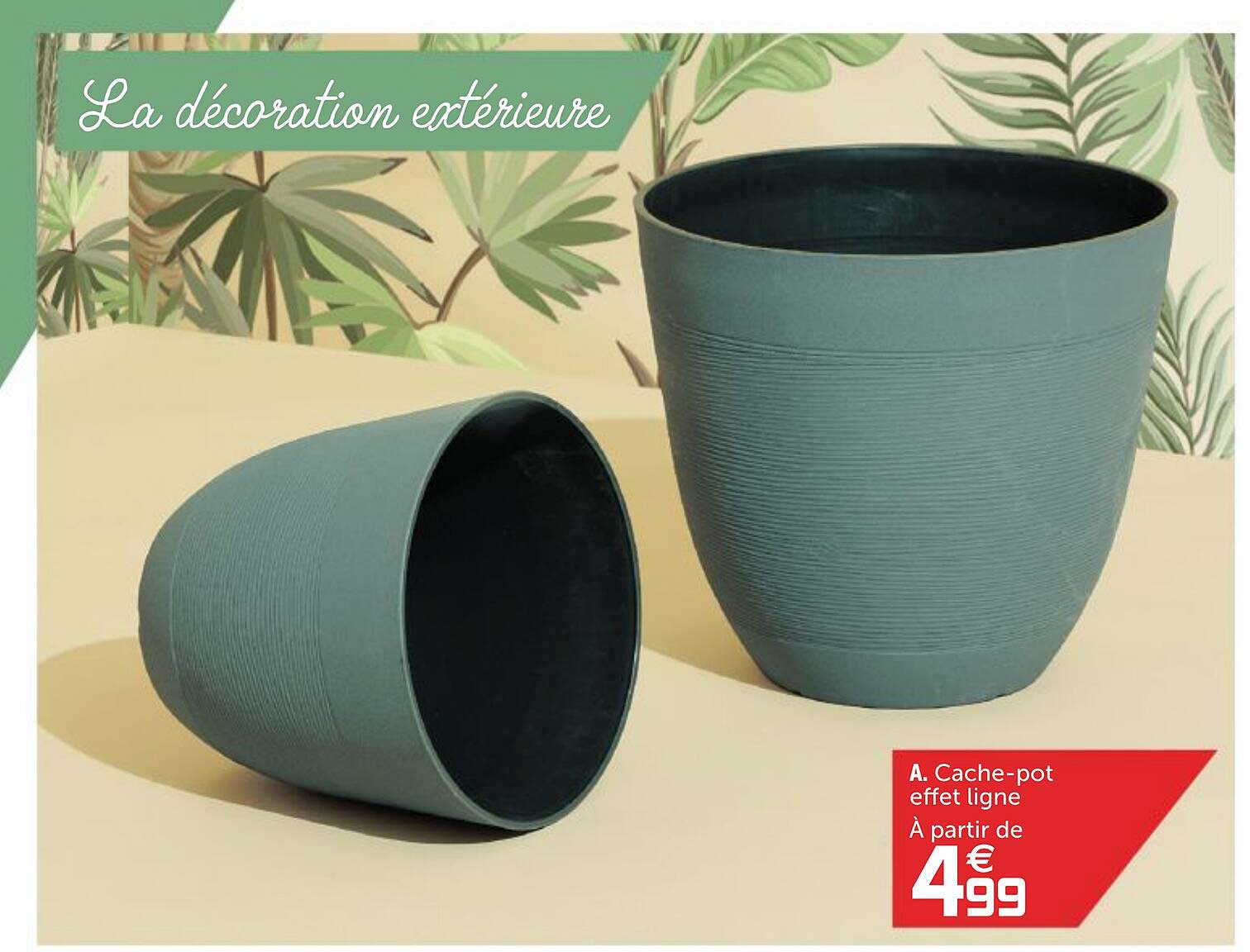 cache-pot effet ligne