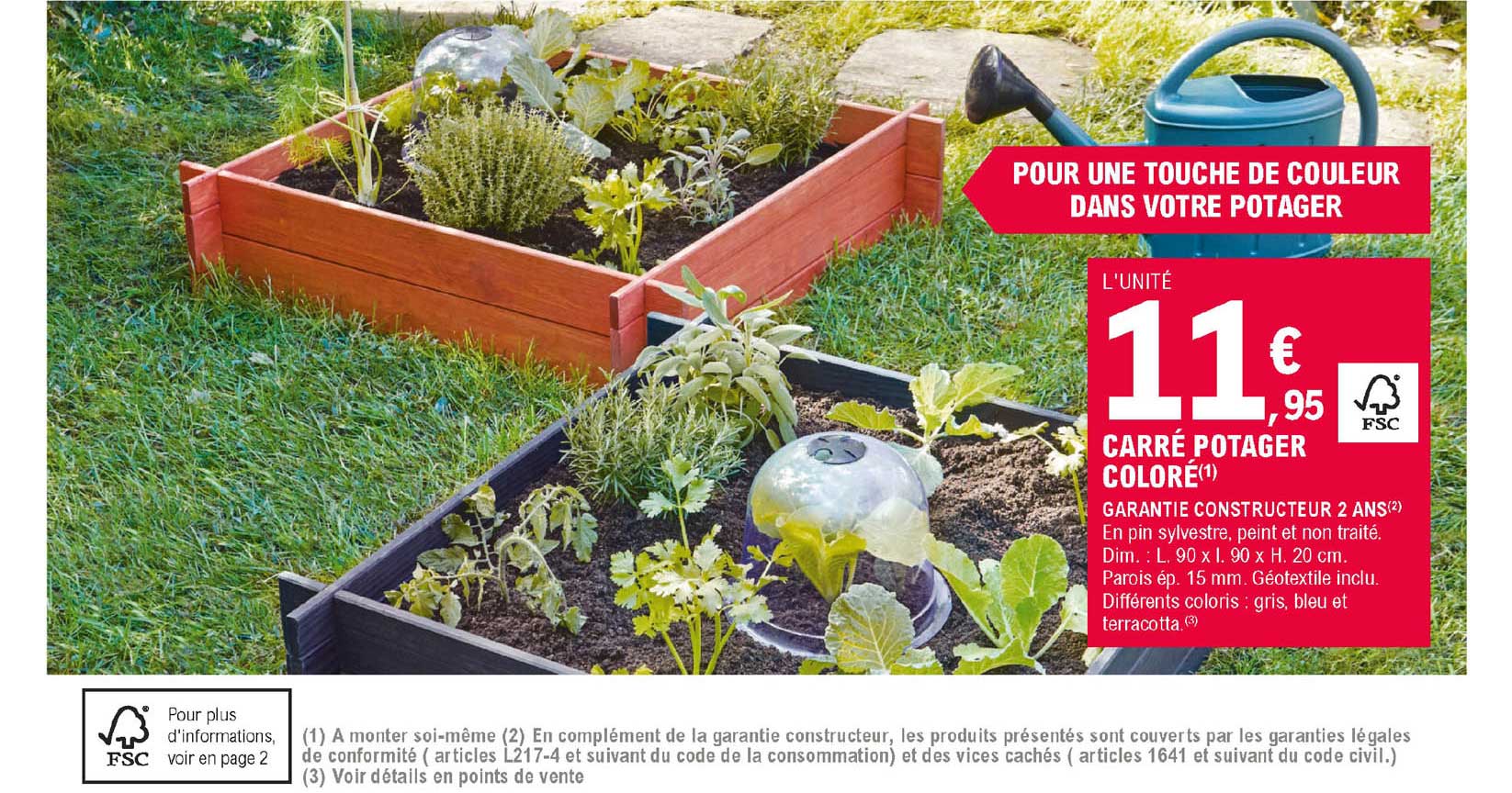 carré potager coloré