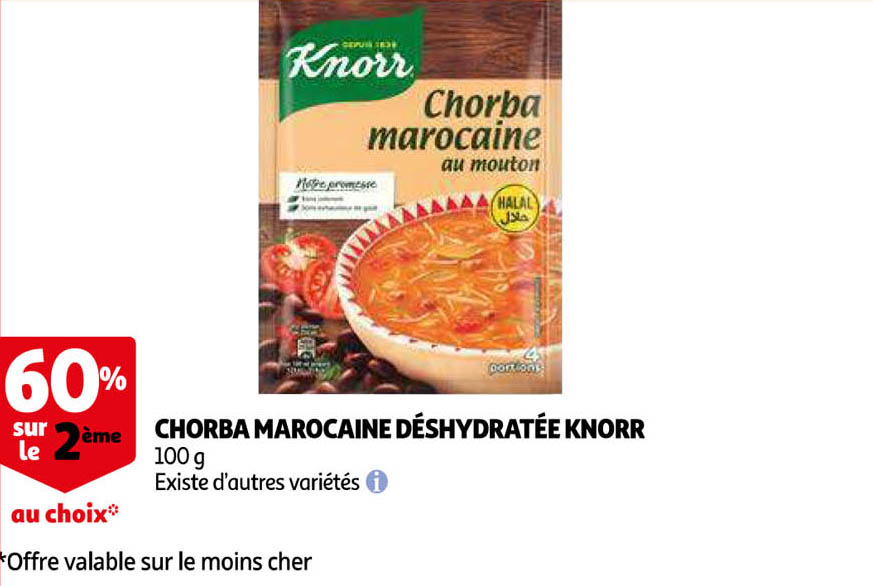 Chorba Marocaine Déshydratée Knorr