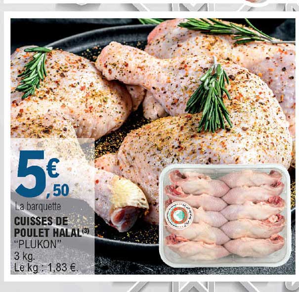 Cuisses De Poulet Halal "plukon"