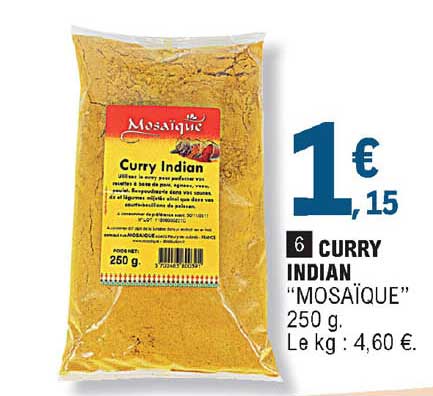 curry indian "mosaïque"