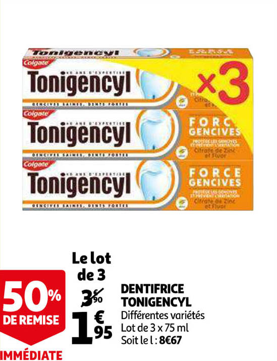 Dentifrice Tonigencyl