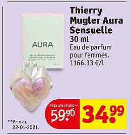 eau de parfum pour femme thierry mugler aura sensuelle