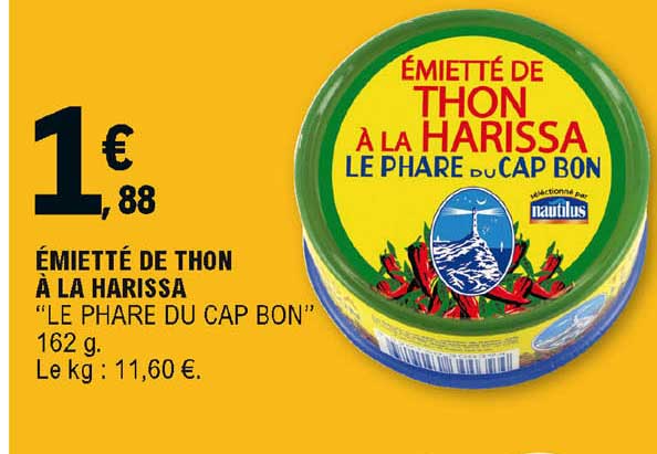 émietté de thon à la harissa "le phare du cap bon"