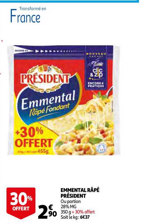 Emmental Râpé Président