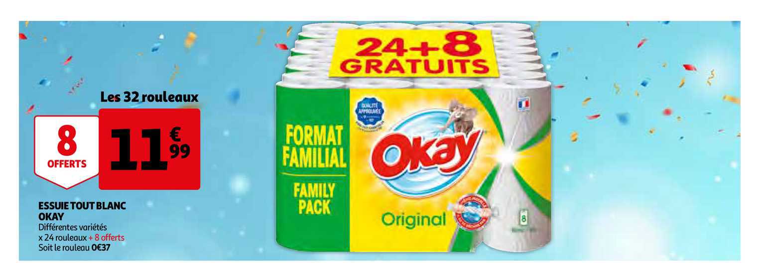 essuie tout blanc okay