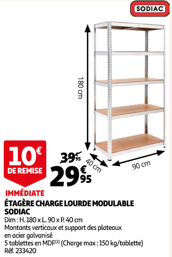 étagère charge lourde modulable sodiac