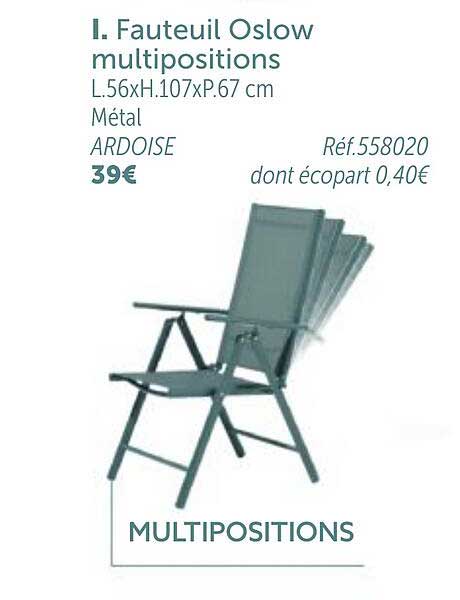 fauteuil oslow multipositions