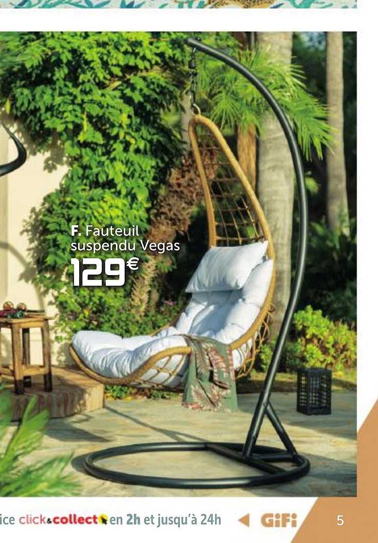 fauteuil suspendu vegas